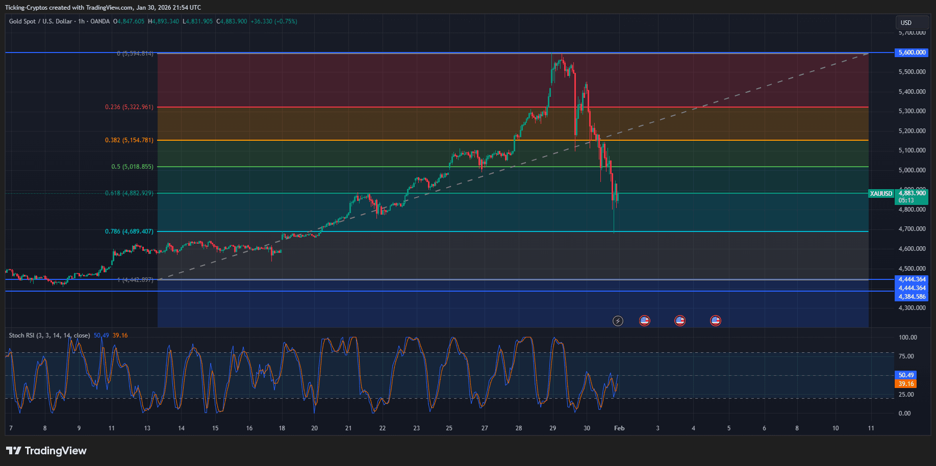 Análisis del gráfico del oro XAUUSD_2026-01-30