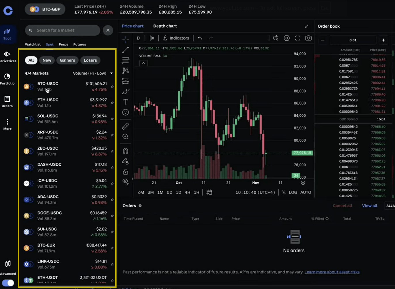 coinbase advanced tokens
