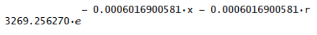 Hourly amount of DAD distributed