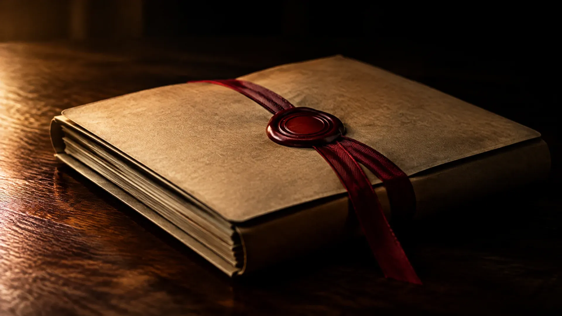 Dossier scellé par un sceau sans inscription, symbole de la plainte après une arnaque crypto