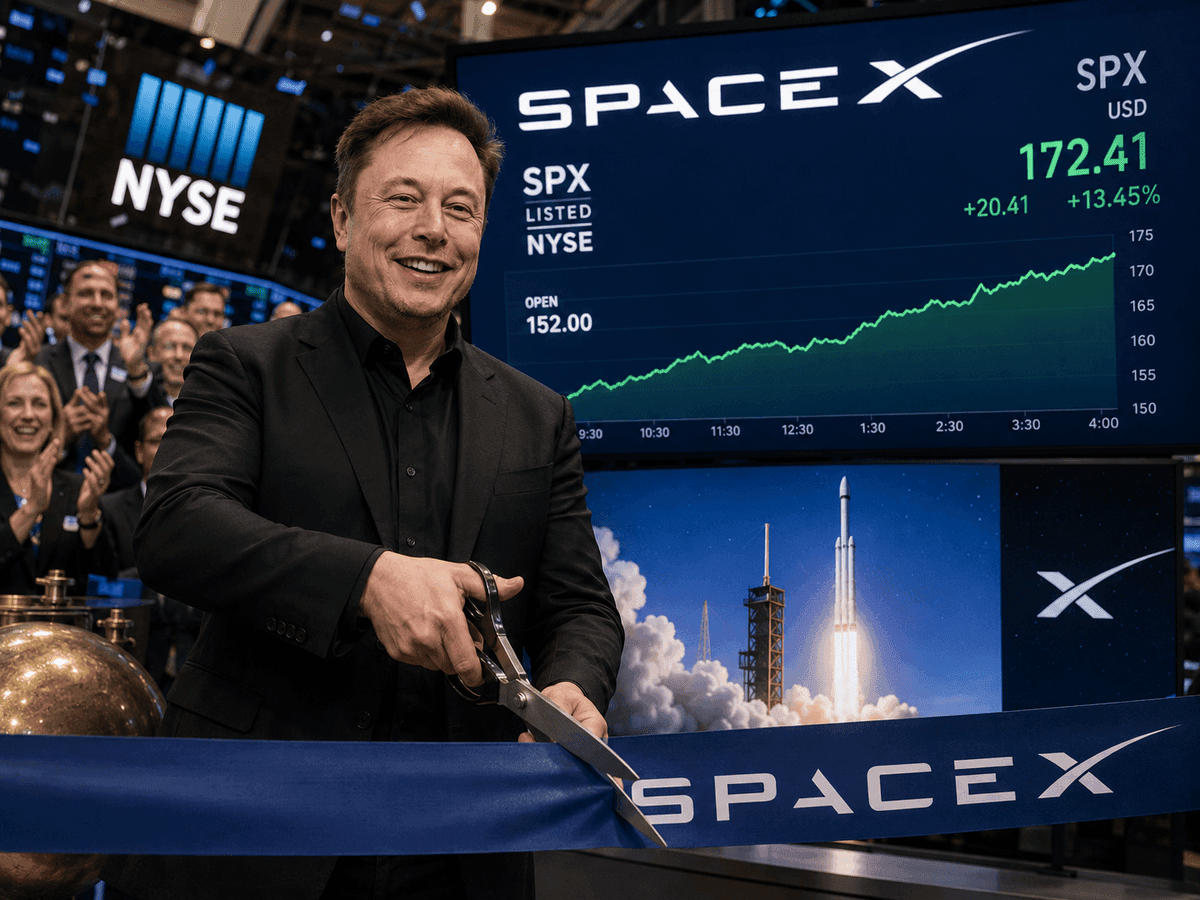 SpaceX IPO Today: SPCX Stock Opens Near $152 and Jumps Toward $172 — What Happens Next?